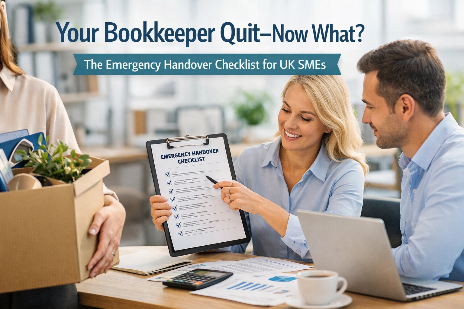 Your Bookkeeper Quit, Now What? The Emergency Handover Checklist for UK SMEs